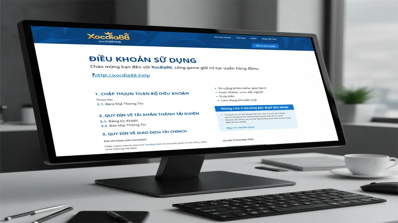Điều Khoản Sử Dụng Xocdia88