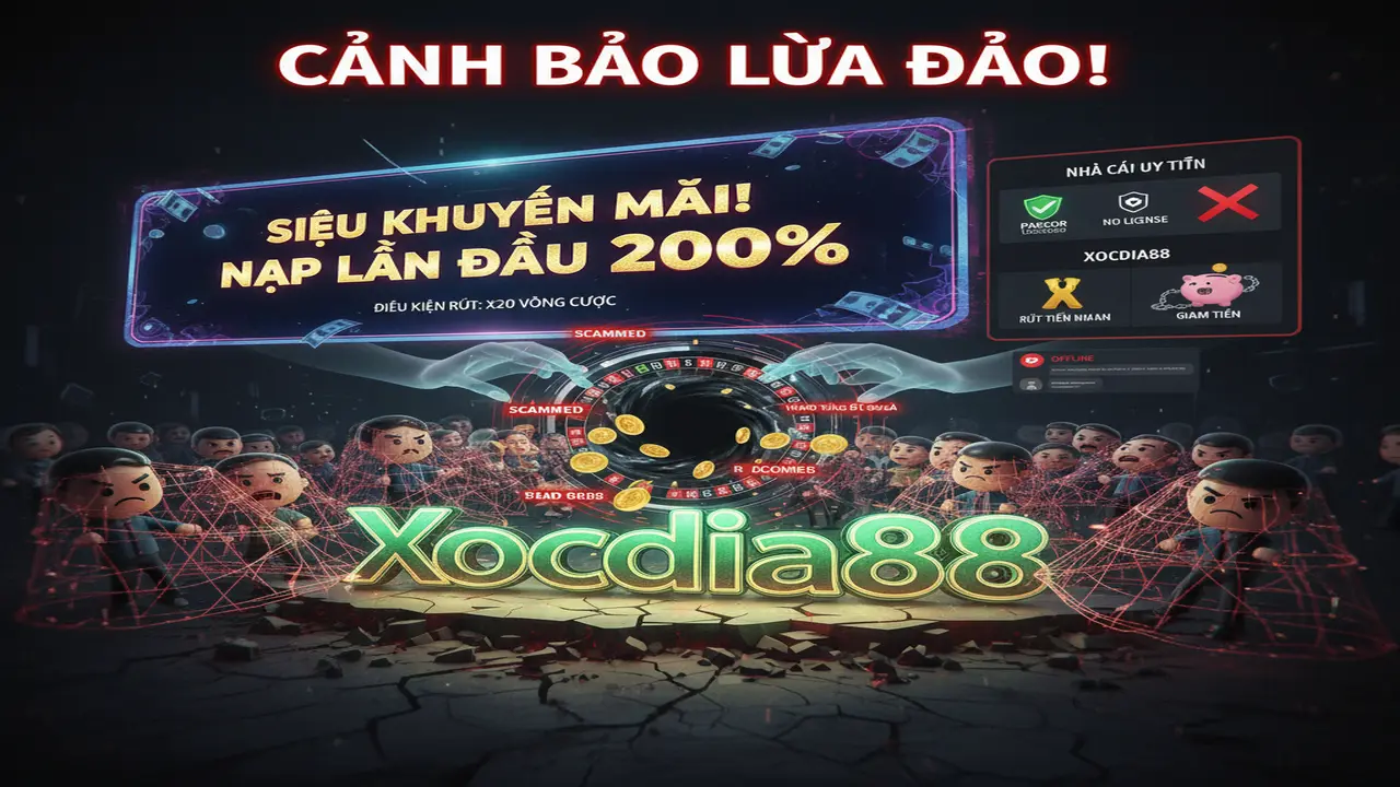 Vạch trần chiêu trò nhà cái lừa đảo Xocdia88
