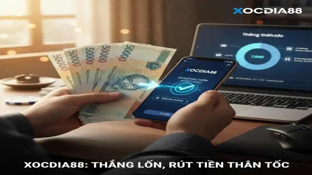 Rút tiền (Ngân Hàng, Ví Điện Tử, Thẻ Điện Thoại) Xocdia88