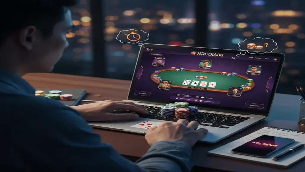 Đọc tâm lý đối thủ trên bàn Poker Xocdia88